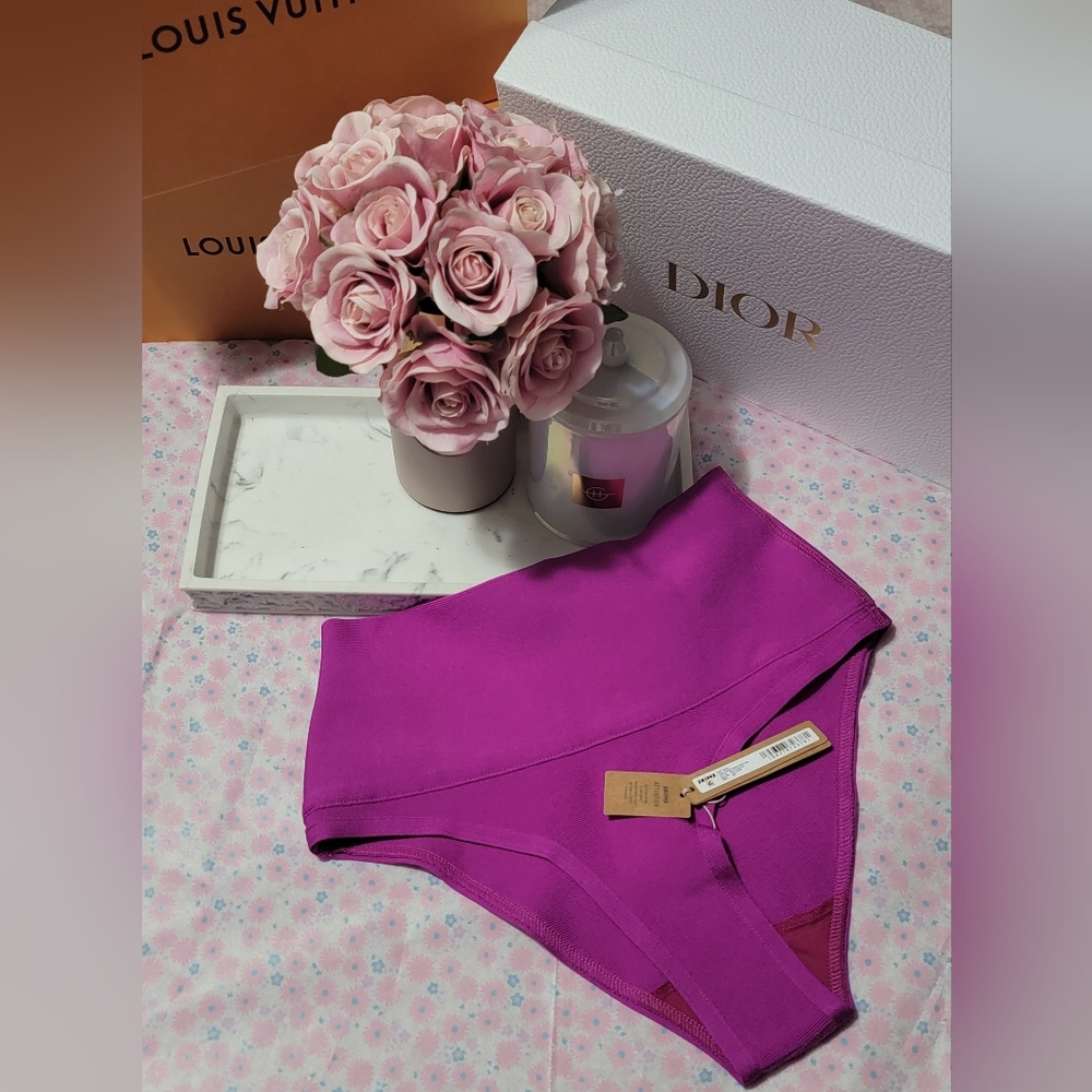 SKIMS Swim High Waist Knit Bikini Bottoms